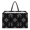 Geometric Dot Flower Pattern Print Utility Tote Bag