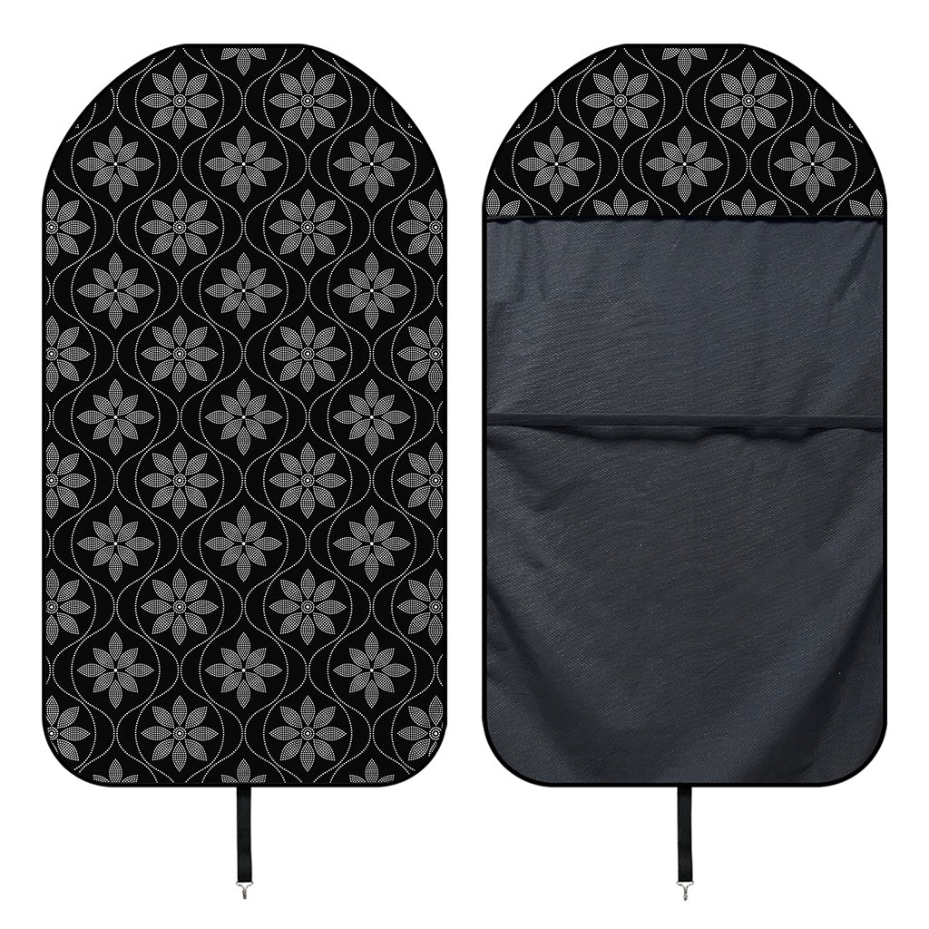 Geometric Dot Flower Pattern Print Waterproof Car Seat Cover