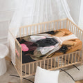Geometric English Bulldog Print Baby Crib Sheet
