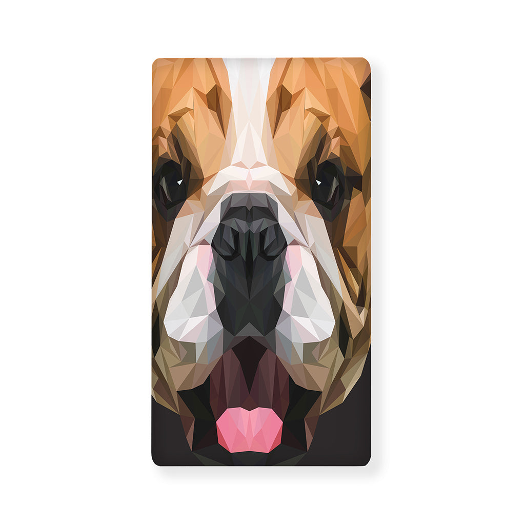 Geometric English Bulldog Print Baby Crib Sheet
