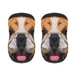 Geometric English Bulldog Print Bar Stool Covers