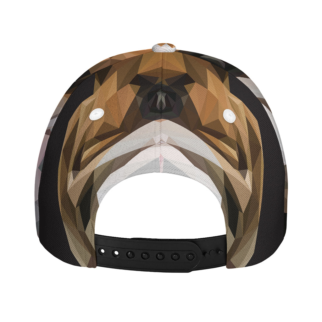 Geometric English Bulldog Print Baseball Cap