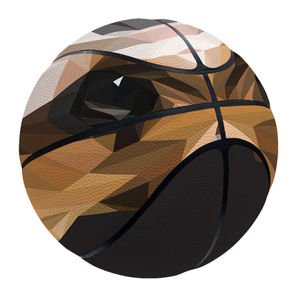 Geometric English Bulldog Print Basketball