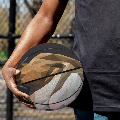 Geometric English Bulldog Print Basketball