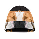 Geometric English Bulldog Print Beanie