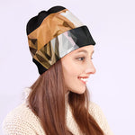 Geometric English Bulldog Print Beanie