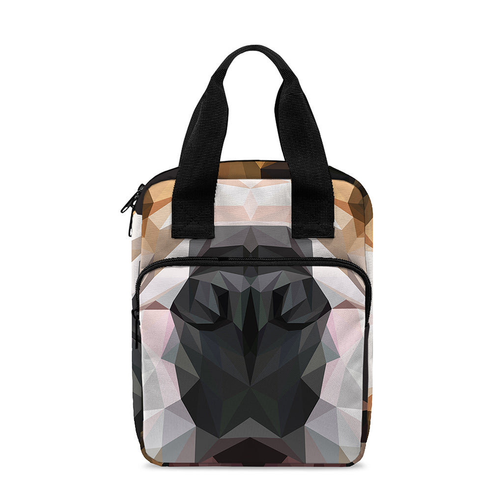Geometric English Bulldog Print Bible Tote Bag
