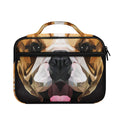 Geometric English Bulldog Print Briefcase Bible Bag
