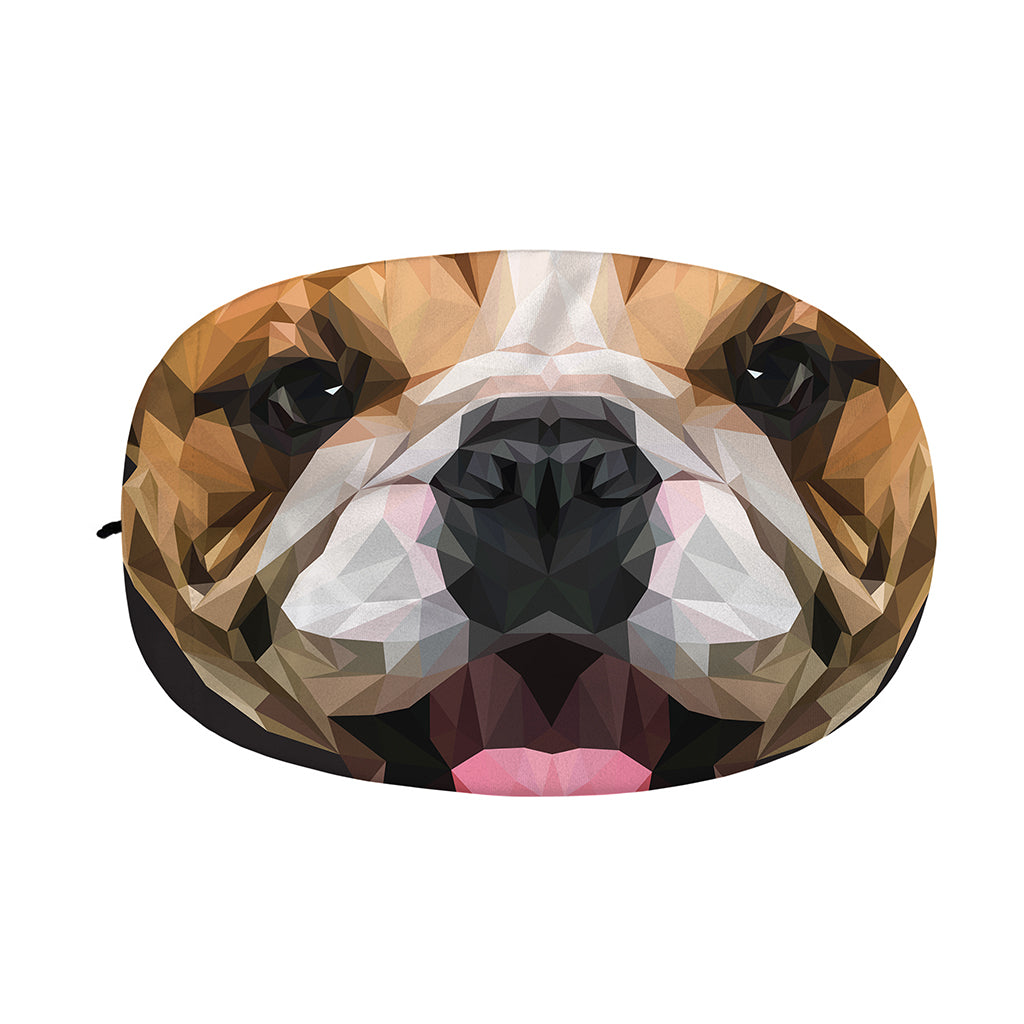 Geometric English Bulldog Print Car Side Mirror Covers