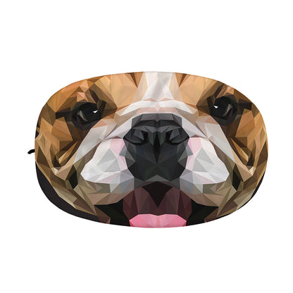 Geometric English Bulldog Print Car Side Mirror Covers