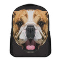 Geometric English Bulldog Print Casual Backpack