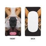 Geometric English Bulldog Print Changing Pad Cover