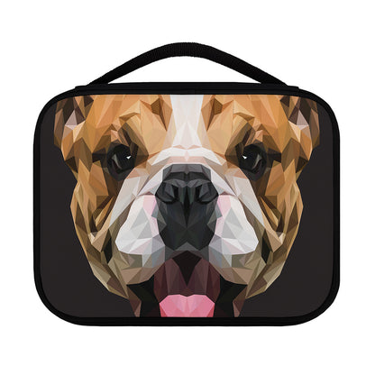 Geometric English Bulldog Print Classic Bible Case