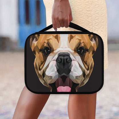 Geometric English Bulldog Print Classic Bible Case