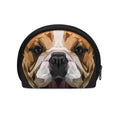 Geometric English Bulldog Print Coin Purse