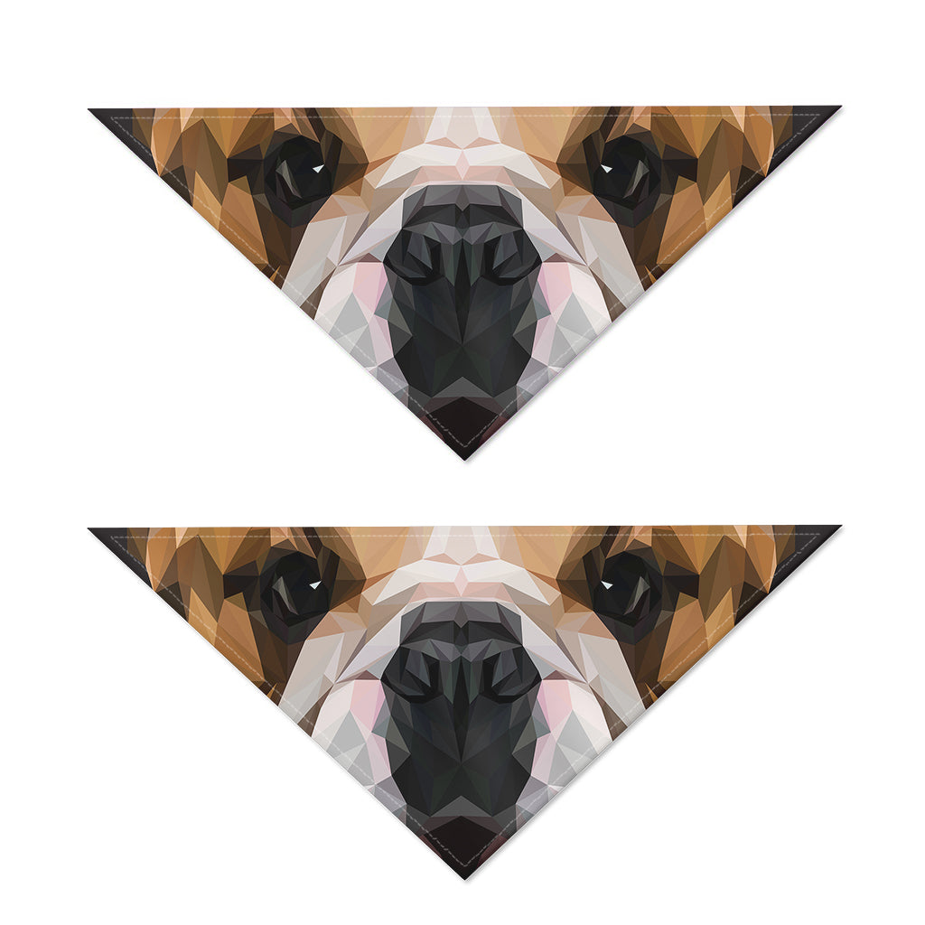 Geometric English Bulldog Print Dog Bandana