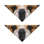 Geometric English Bulldog Print Dog Bandana
