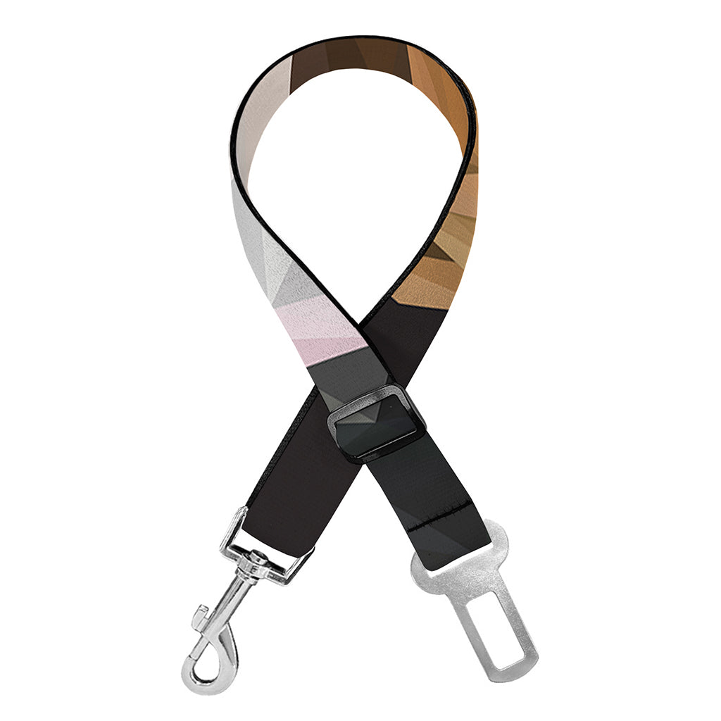 Geometric English Bulldog Print Dog Seat Belt