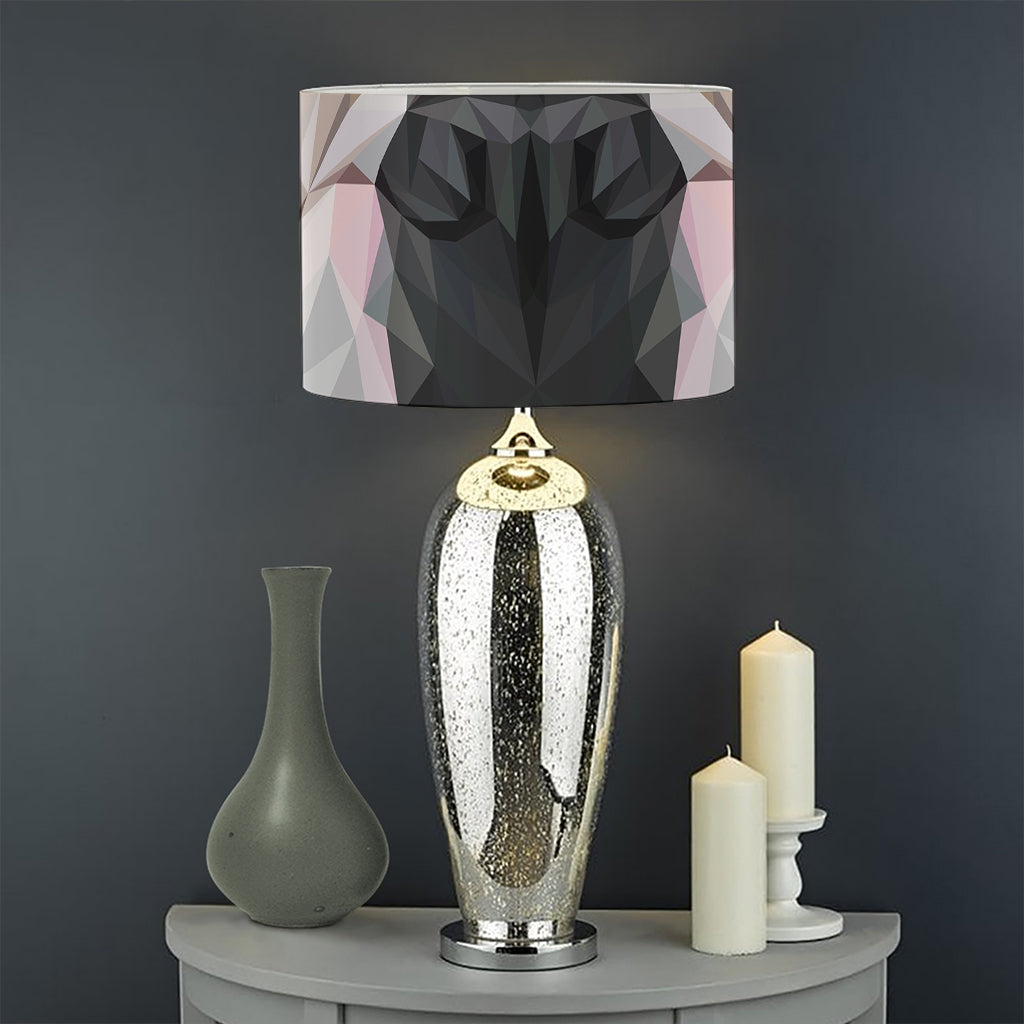 Geometric English Bulldog Print Drum Lamp Shade