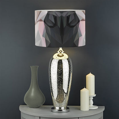 Geometric English Bulldog Print Drum Lamp Shade
