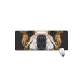 Geometric English Bulldog Print Extended Mouse Pad