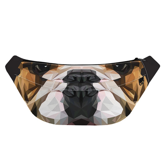 Geometric English Bulldog Print Fanny Pack