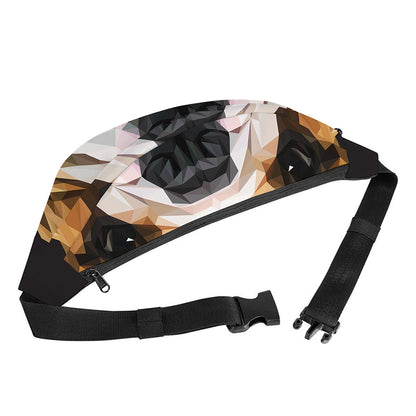 Geometric English Bulldog Print Fanny Pack
