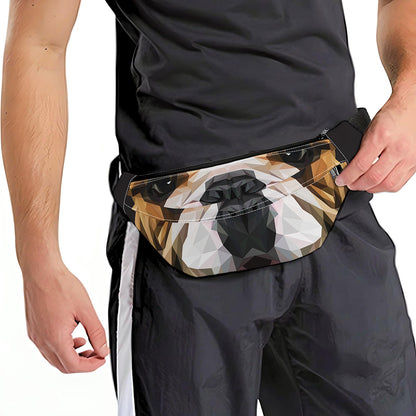 Geometric English Bulldog Print Fanny Pack