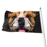 Geometric English Bulldog Print Flag