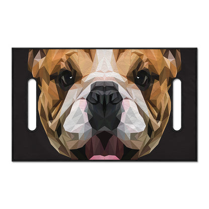 Geometric English Bulldog Print Golf Cart Seat Cover