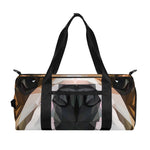 Geometric English Bulldog Print Gym Bag