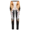 Geometric English Bulldog Print High-Waisted Pocket Leggings