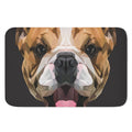 Geometric English Bulldog Print Indoor Door Mat
