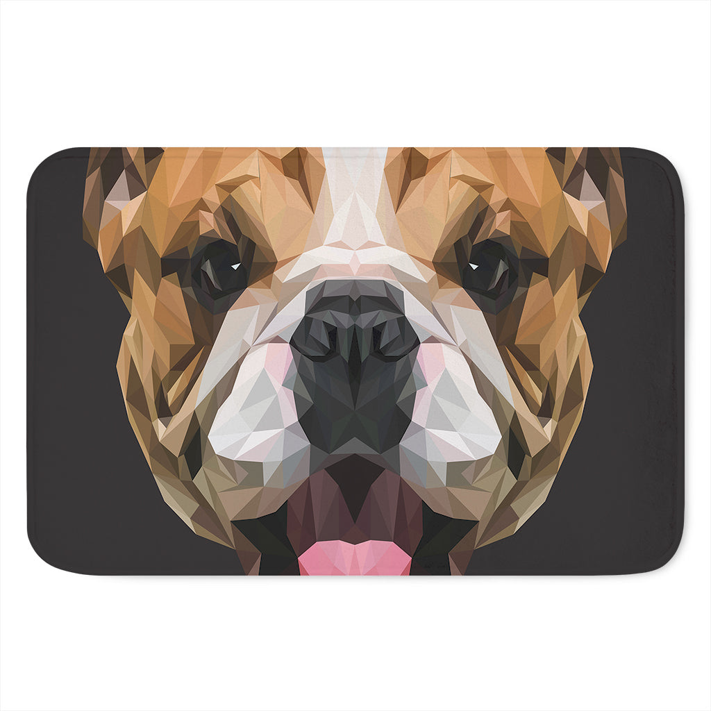 Geometric English Bulldog Print Indoor Door Mat