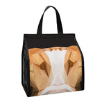 Geometric English Bulldog Print Insulated Lunch Tote