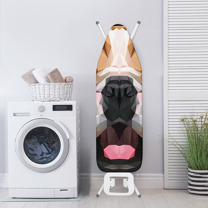 Geometric English Bulldog Print Ironing Board Cover