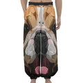 Geometric English Bulldog Print Lantern Pants