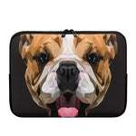 Geometric English Bulldog Print Laptop Sleeve
