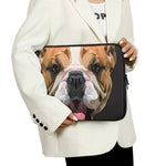 Geometric English Bulldog Print Laptop Sleeve