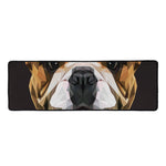 Geometric English Bulldog Print Long Kitchen Mat