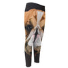 Geometric English Bulldog Print Men's Compression Pants