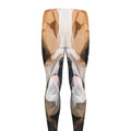 Geometric English Bulldog Print Men's Leggings