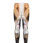 Geometric English Bulldog Print Men's leggings