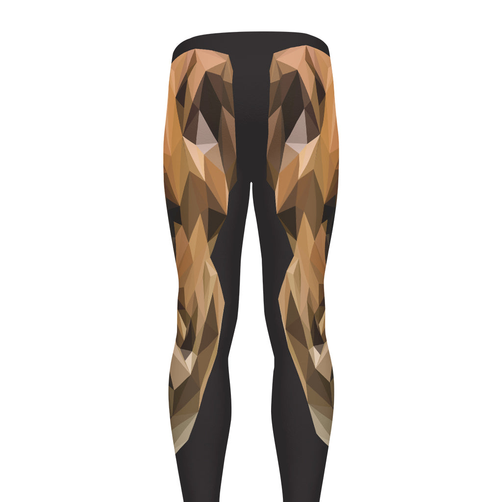 Geometric English Bulldog Print Men's leggings