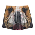 Geometric English Bulldog Print Mesh Shorts