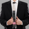 Geometric English Bulldog Print Necktie