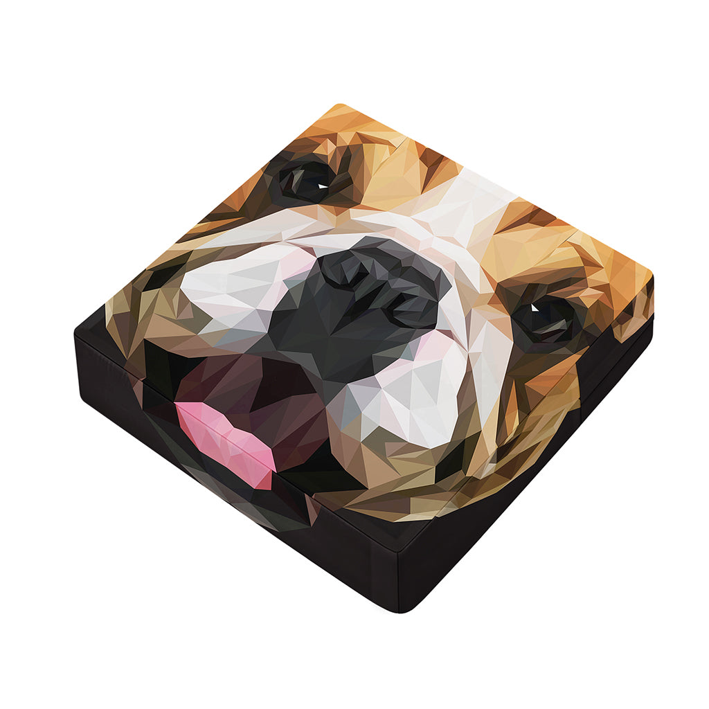 Geometric English Bulldog Print Outdoor Seat Cushion Cover