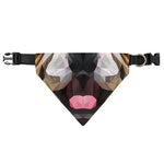 Geometric English Bulldog Print Over The Collar Dog Bandana