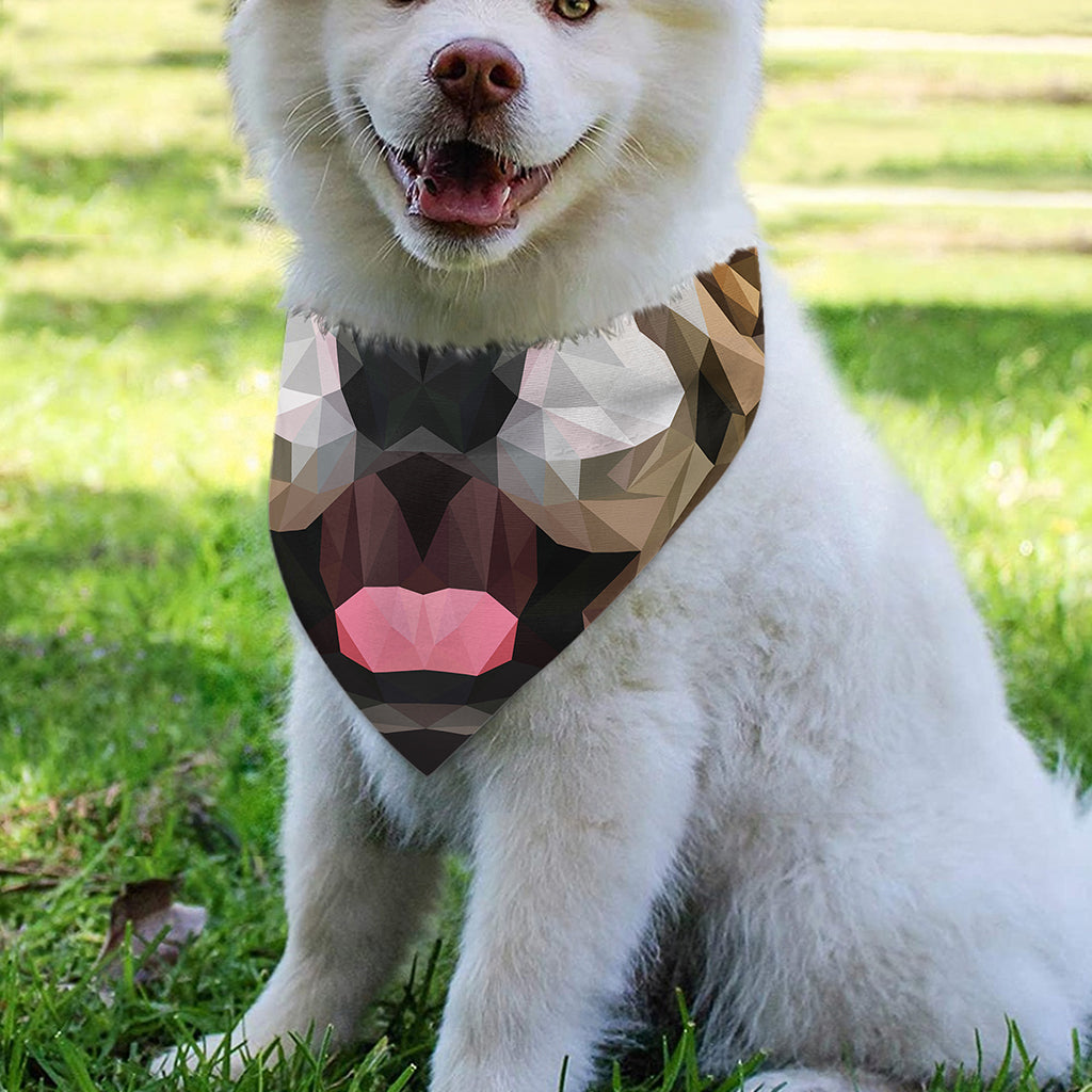 Geometric English Bulldog Print Over The Collar Dog Bandana