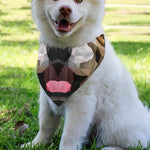 Geometric English Bulldog Print Over The Collar Dog Bandana